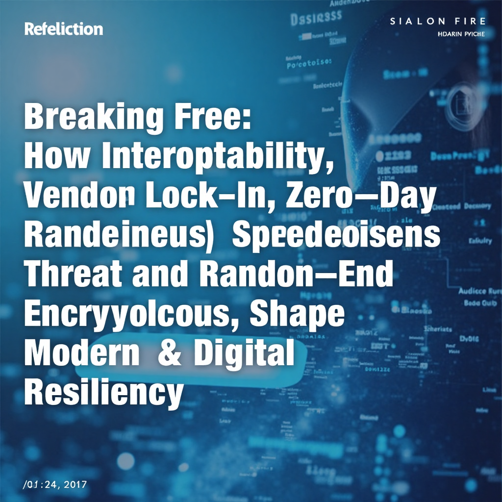 Breaking Free: How Interoperability, Vendor Lock-In, Zero-Day Threats, Ransomware, and End-to-End Encryption Shape Modern Digital Resilience